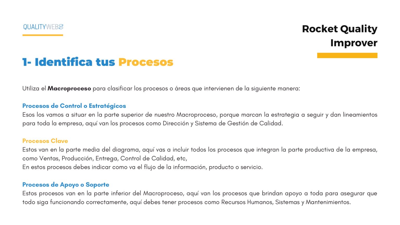 Rocket Quality Improver™ — Mejora de Procesos ISO 9001 Gratis