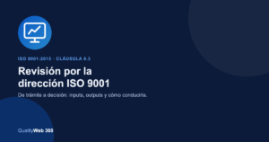 Revisión por la dirección ISO 9001: guía práctica cláusula 9.3
