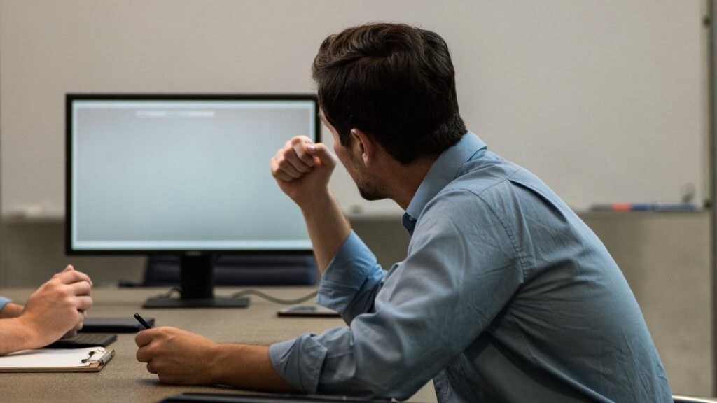 Qué preguntar en una demo de software ISO 9001: responsable haciendo una pregunta durante la demostración