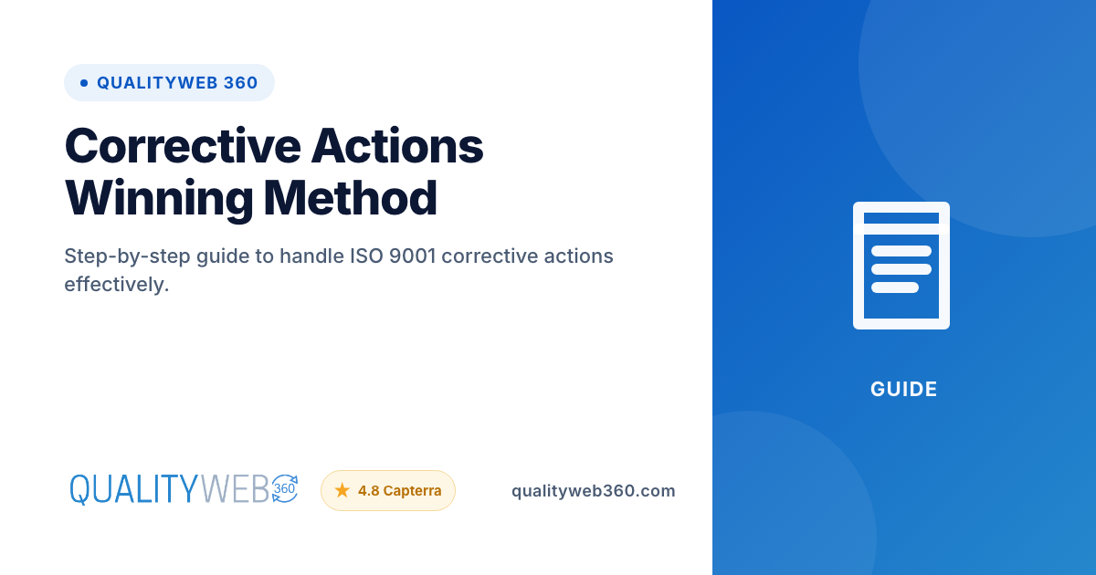 Corrective Actions Winning Method™ — Free ISO 9001 Guide + Templates